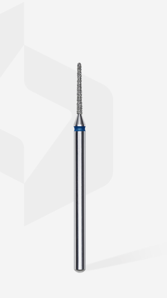 Diamond nail drill bit needle blue EXPERT head diameter 1 mm / working part 10 mm