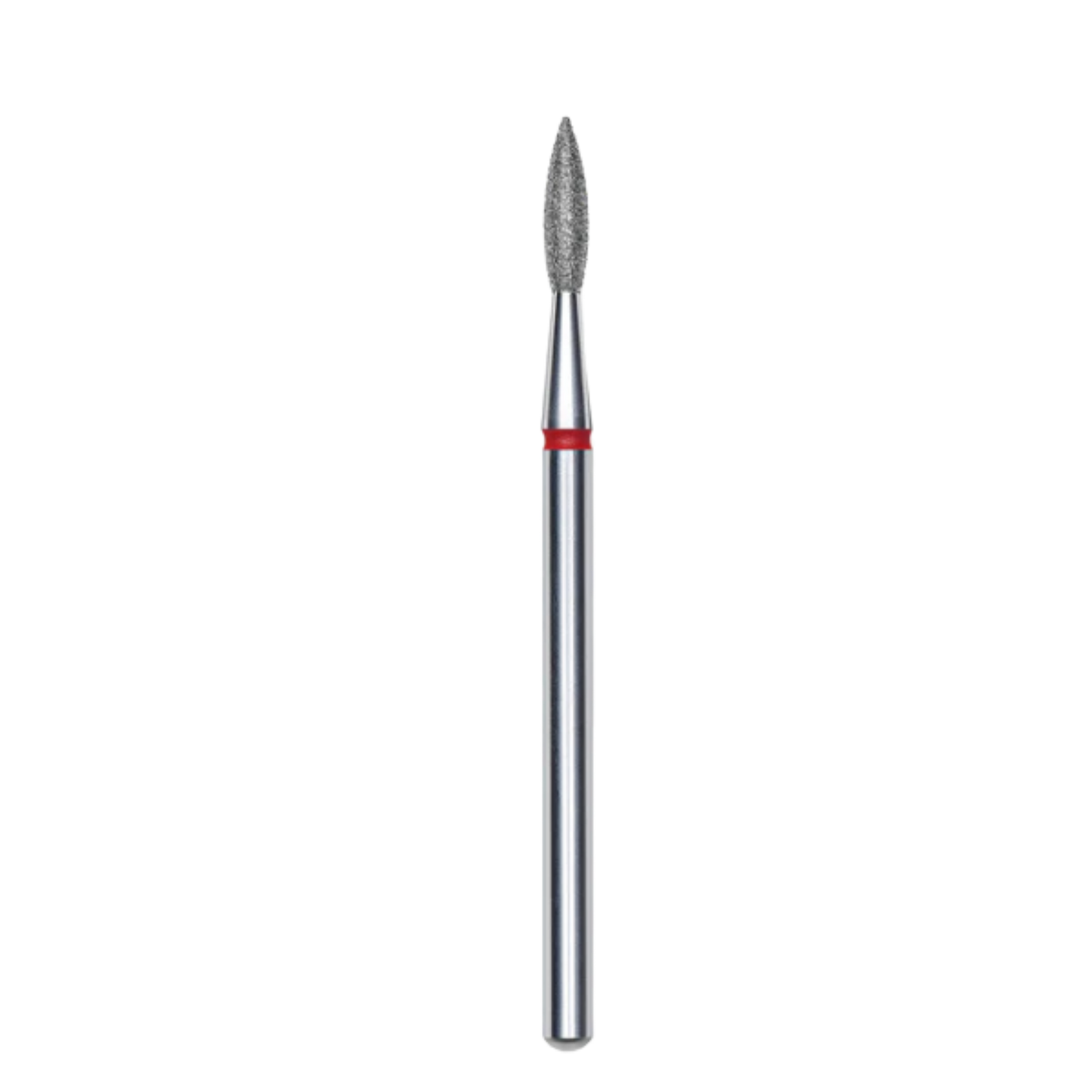 Diamond Nail Drill Bit Pointed Flame Red Expert – Head Ø2.1mm / Working Part 8mm