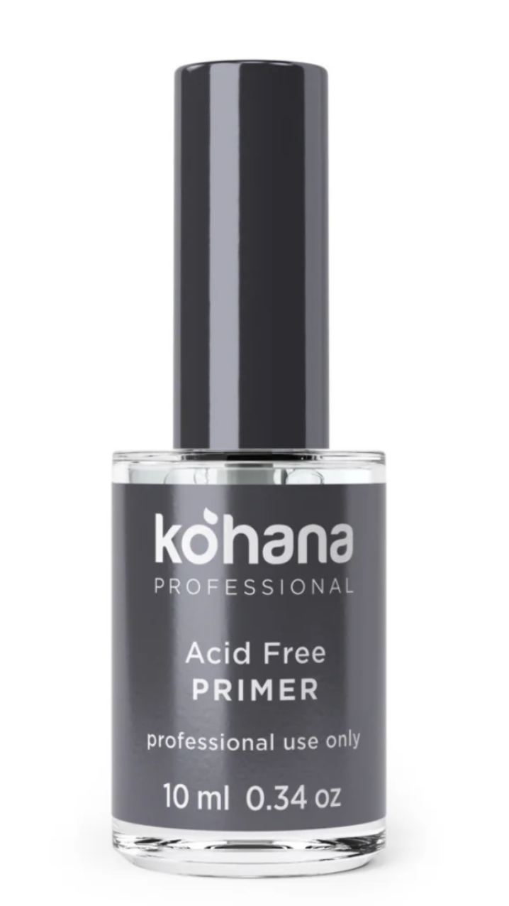 Bottle of kohana Acid Free Primer on a white background