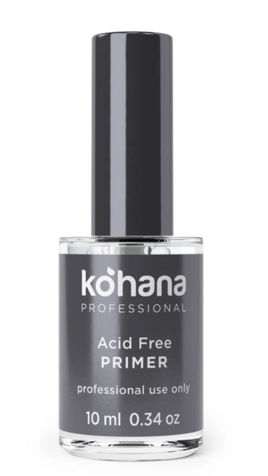 Bottle of kohana Acid Free Primer on a white background