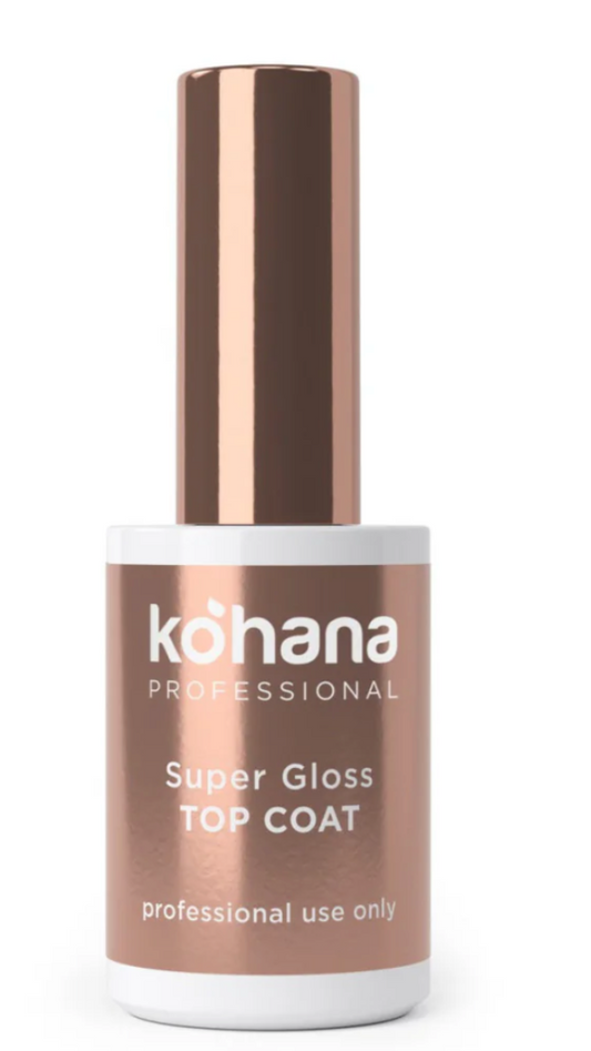 Kohana Super Gloss Top Coat bottle on a white background
