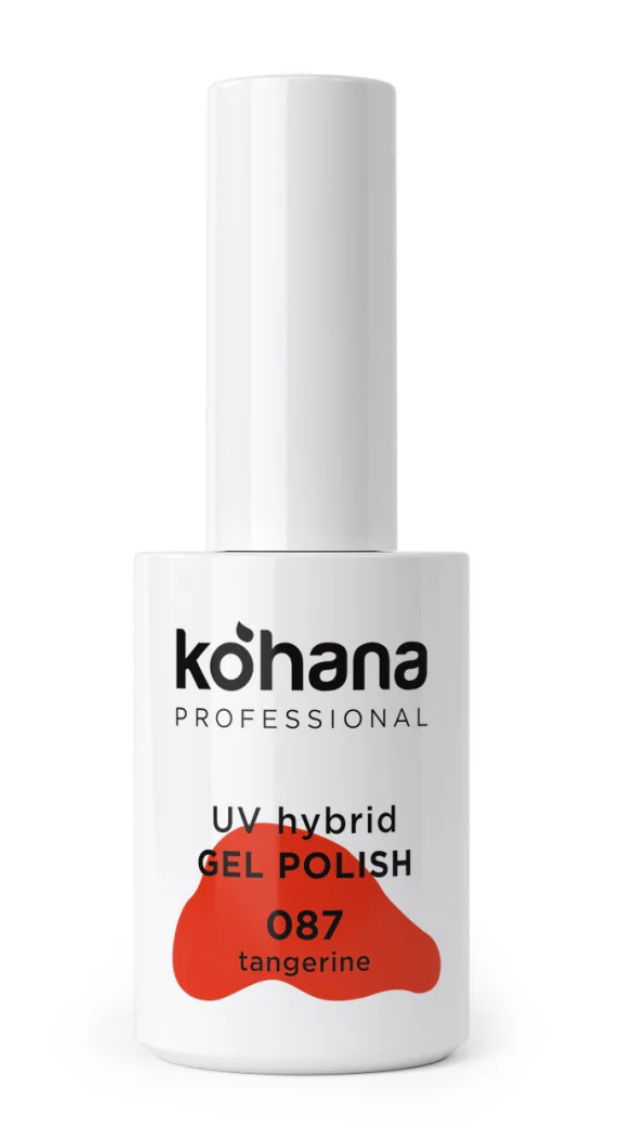 Kohana Professional UV hybrid gel polish bottle with 'Tangerine' color on a white background