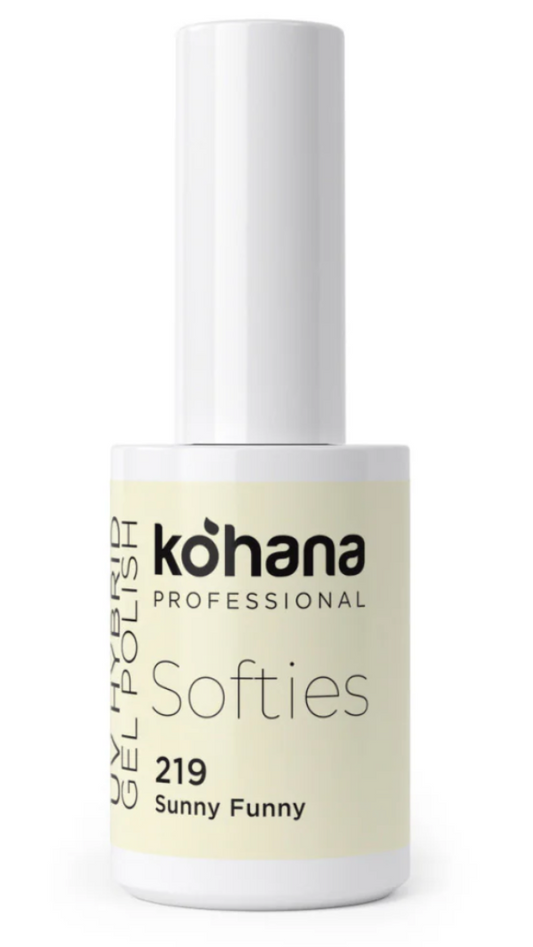 Kohana nail polish bottle with 'Sunny Funny' color on a white background