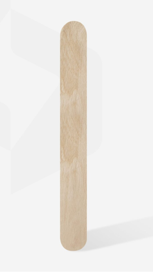 Straight disposable wooden nail file (base) EXPERT 20 (50 pcs)