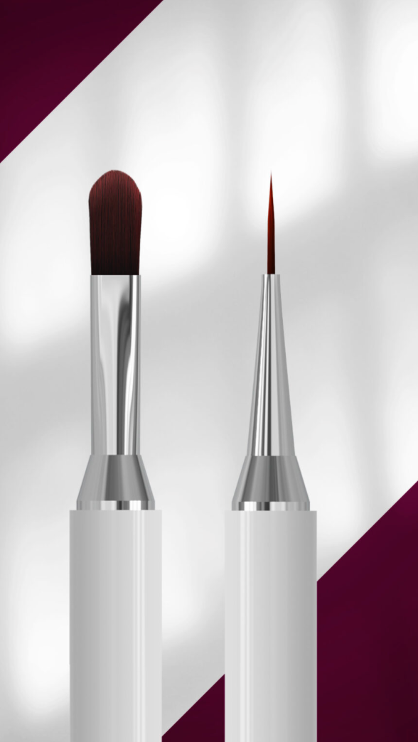 STALEKS EXCLUSIVE 06/11 Double-ended gel brush 11 mm / liner 12 mm