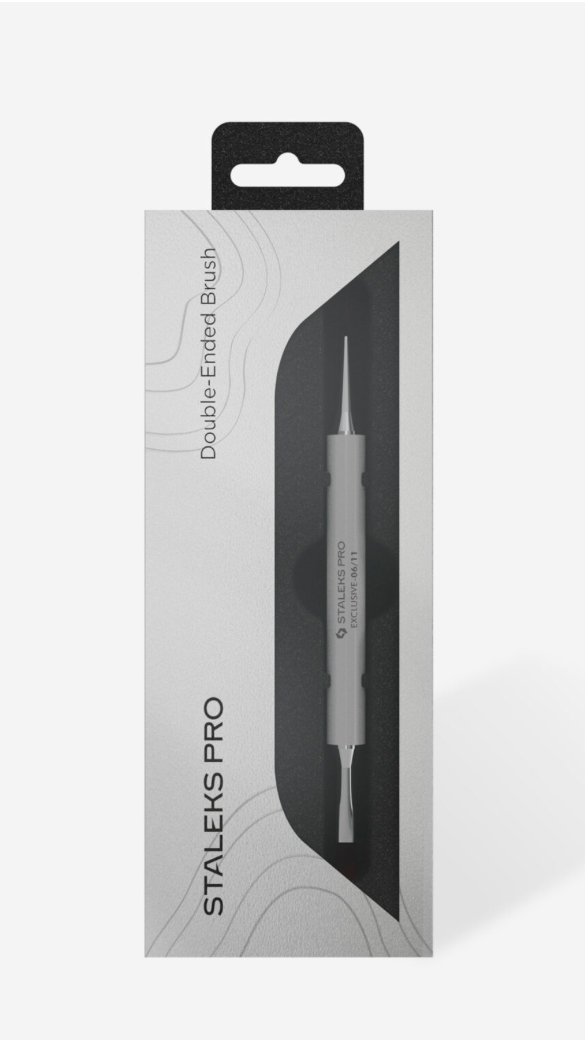 STALEKS EXCLUSIVE 06/11 Double-ended gel brush 11 mm / liner 12 mm