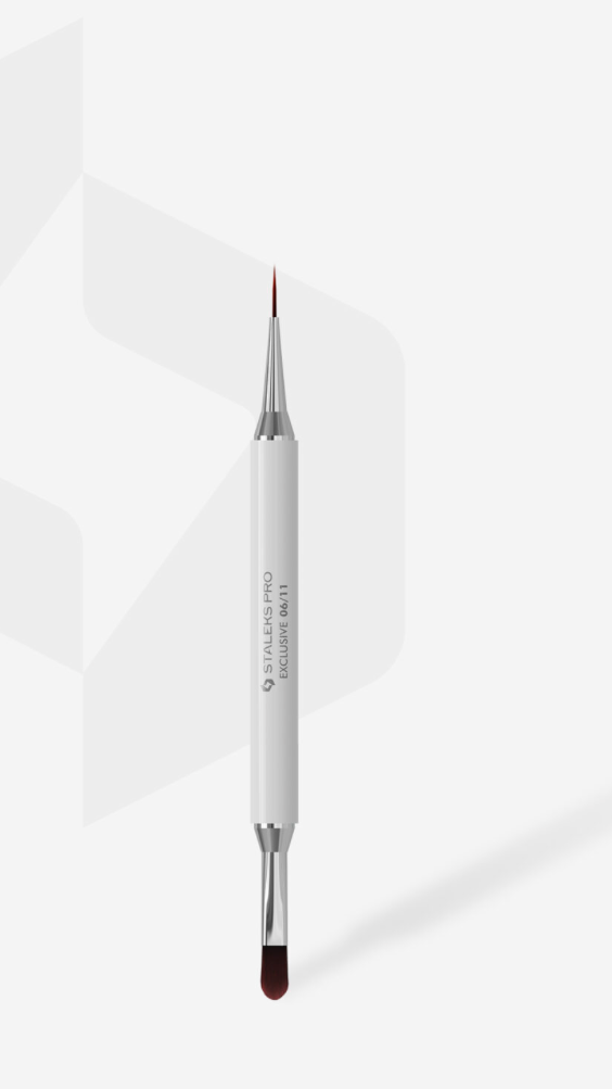 STALEKS EXCLUSIVE 06/11 Double-ended gel brush 11 mm / liner 12 mm