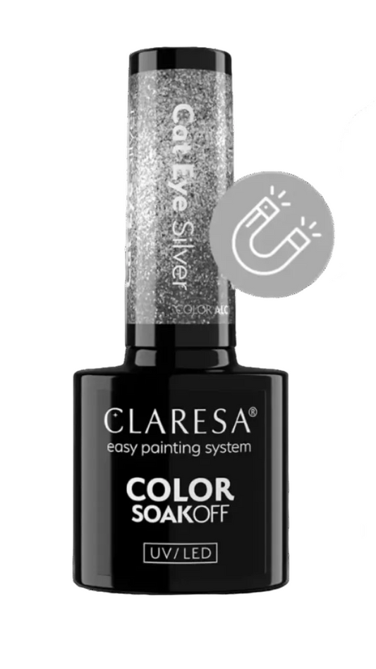 Claresa CAT EYE SILVER Gel Nail Polish 5g