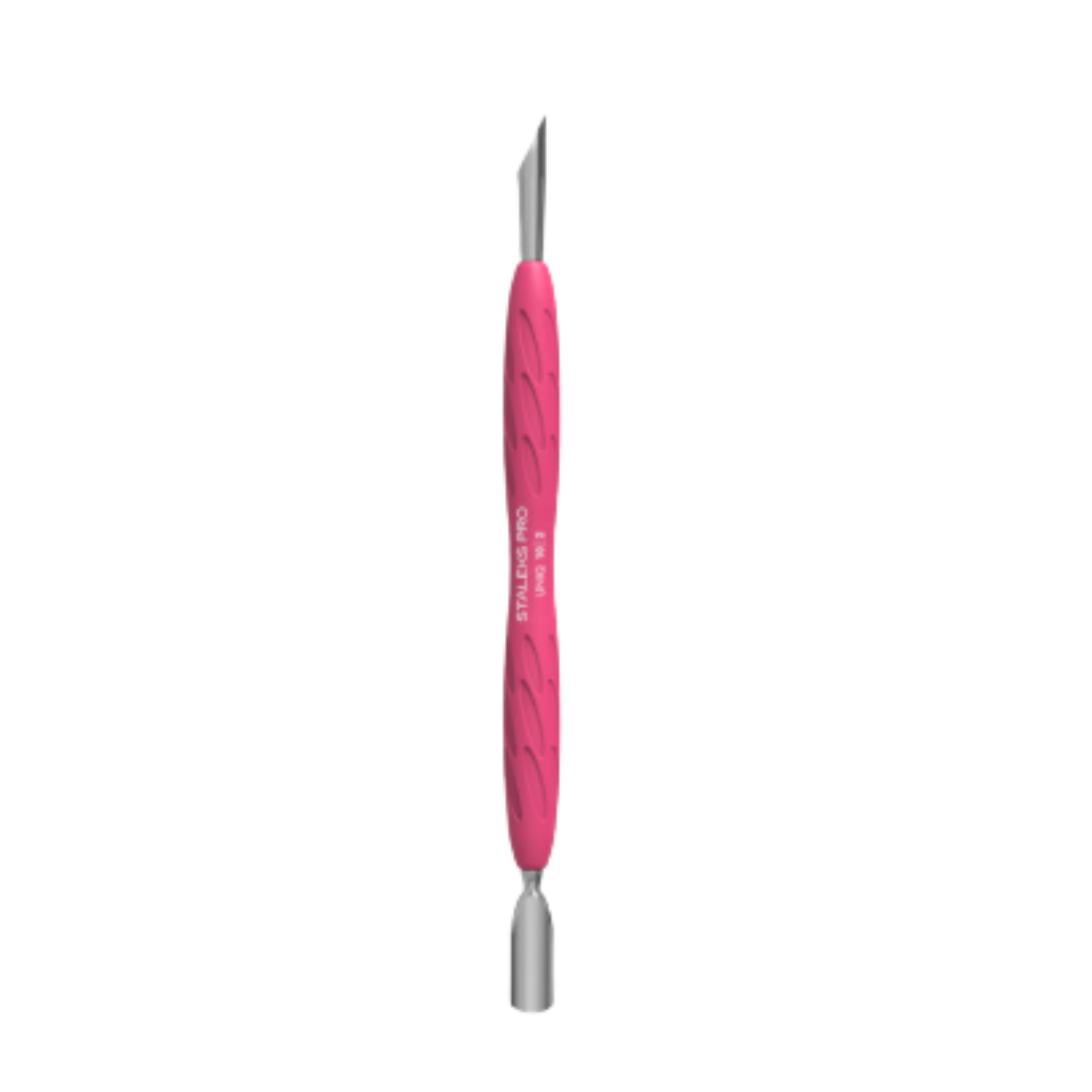 Manicure Pusher Gummy with Silicone Handle Uniq 10 Type 2 (Rounded Narrow and Beveled Pusher)