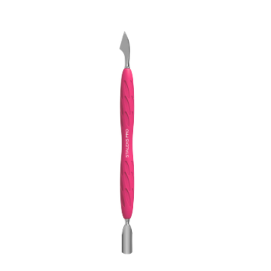 Manicure Pusher Gummy with Silicone Handle Uniq 10 Type 3 (Rounded Narrow Pusher and Cleaner)