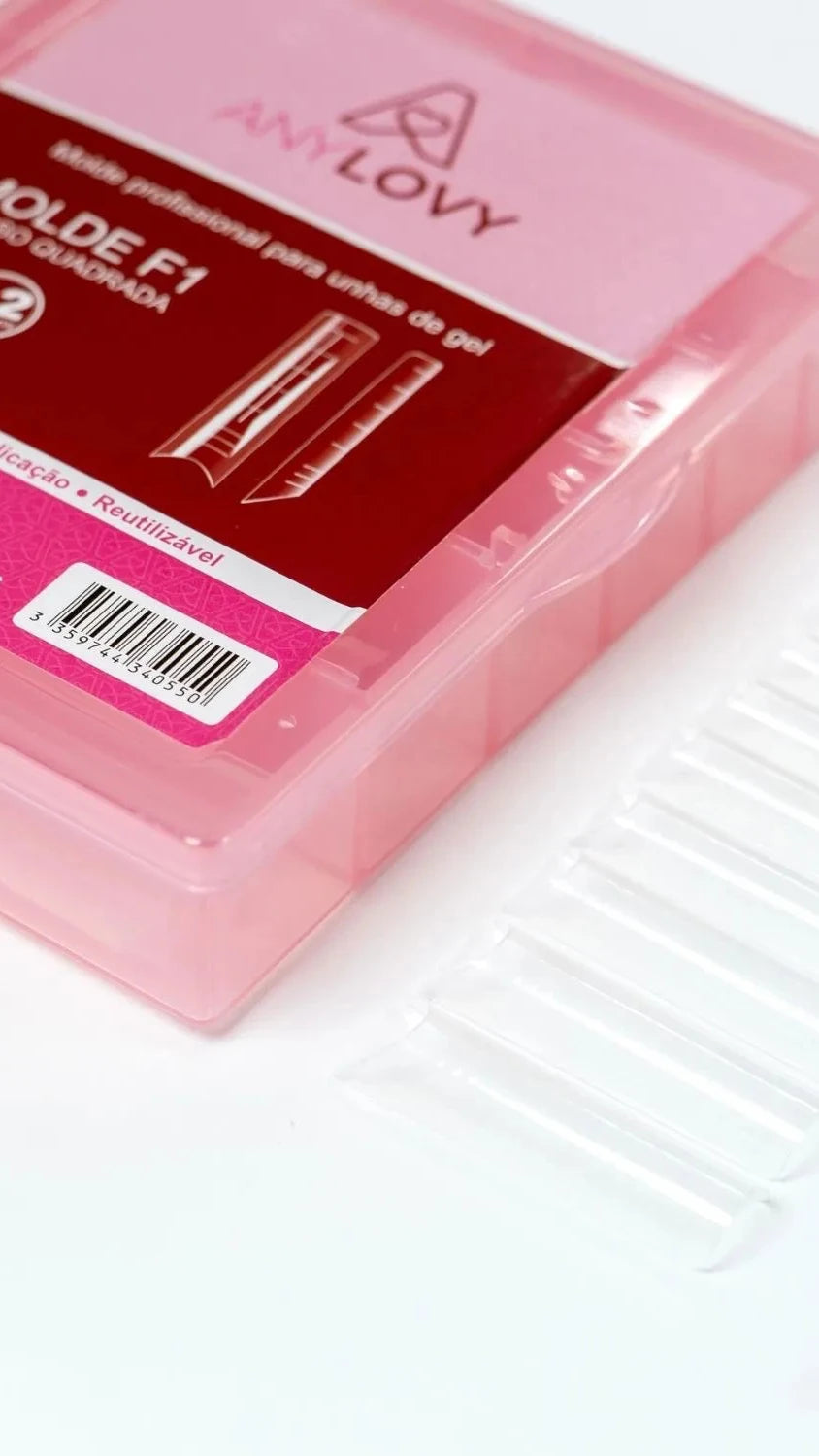 Anylovy - F1 Russian Nail Forms Square  - 120 pcs