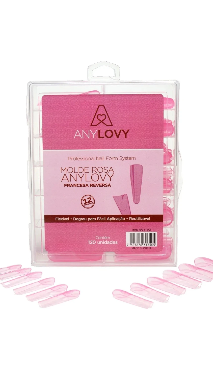 Anylovy - F1 Nail Forms French Reverse - 120 pcs